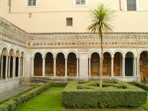 Cour intérieur de la basilique Saint-Paul à Rome