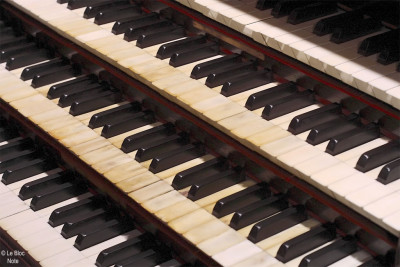 Clavier d'un orgue