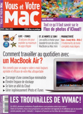 Couverture du numéro 87 de Vous et Votre Mac